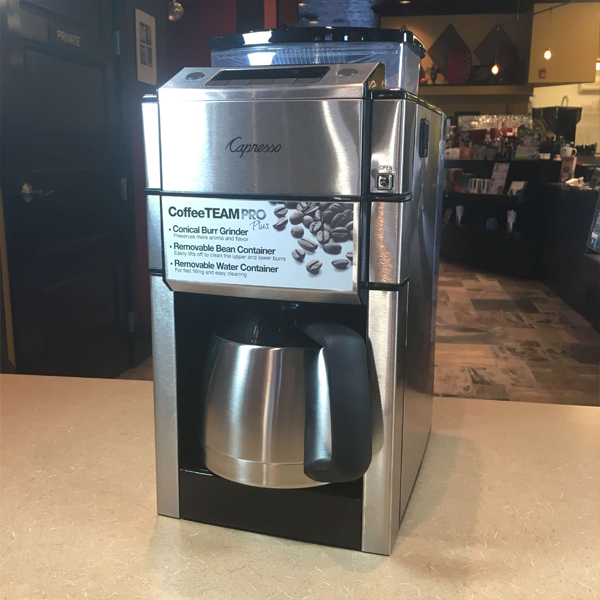 Capresso CoffeeTEAM PRO Plus with Thermal Carafe - Habitue Coffeehouse & Cakes to Remember
